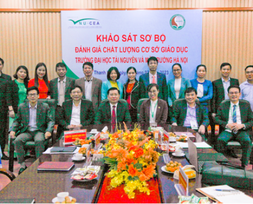 Khảo sát sơ bộ, chuẩn bị cho đợt Khảo sát chính thức phục vụ công tác Đánh giá ngoài (ĐGN) tại Phân hiệu Trường Đại học Tài nguyên và Môi trường Hà Nội tại tỉnh Thanh Hóa.